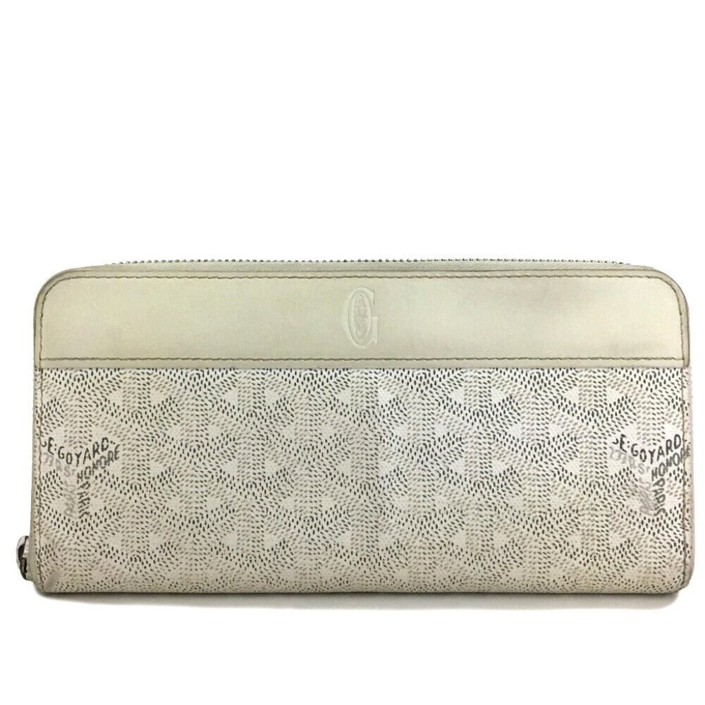 GOYARD Herringbone PVC Leather Zippy Zip Around Long Wallet/1G5004